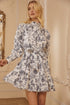 Renzo Toile Beacher Pintuck Shift Dress